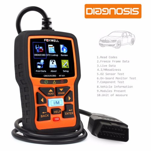 FOXWELL NT301 OBD2 Automotive Scanner Car Code Reader